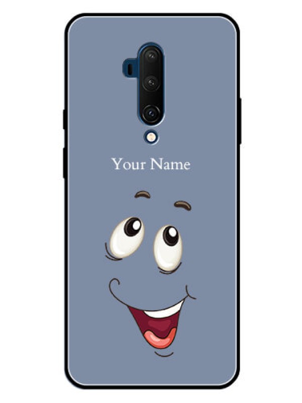 Custom OnePlus 7T Pro Photo Printing on Glass Case - Laughing Cartoon Face Design