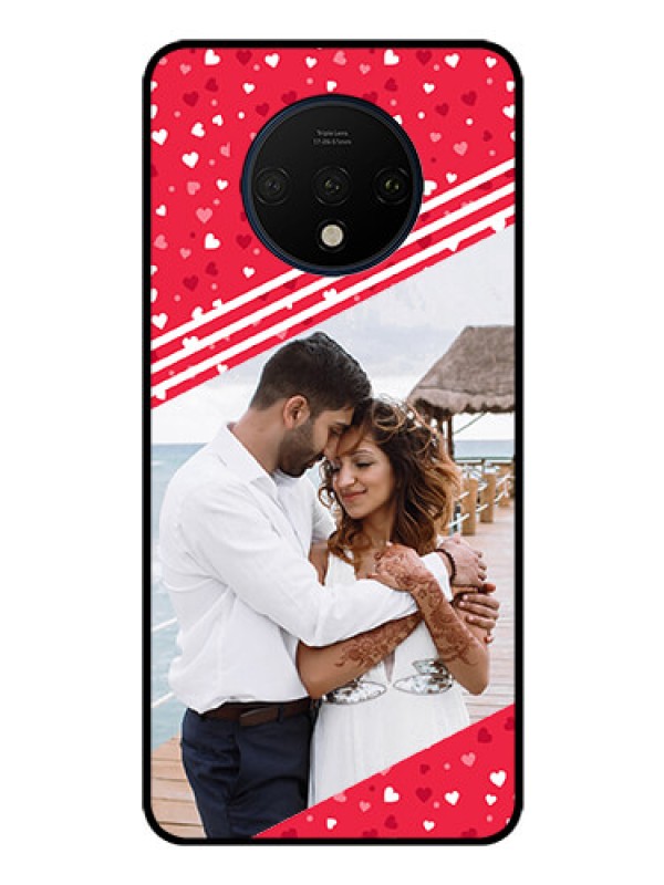 Custom OnePlus 7T Custom Glass Mobile Case  - Valentines Gift Design