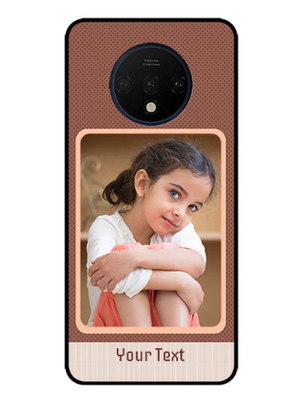 Custom OnePlus 7T Custom Glass Phone Case  - Simple Pic Upload Design
