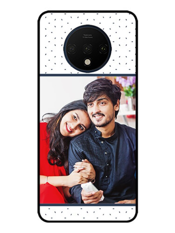 Custom OnePlus 7T Personalized Glass Phone Case  - Premium Dot Design