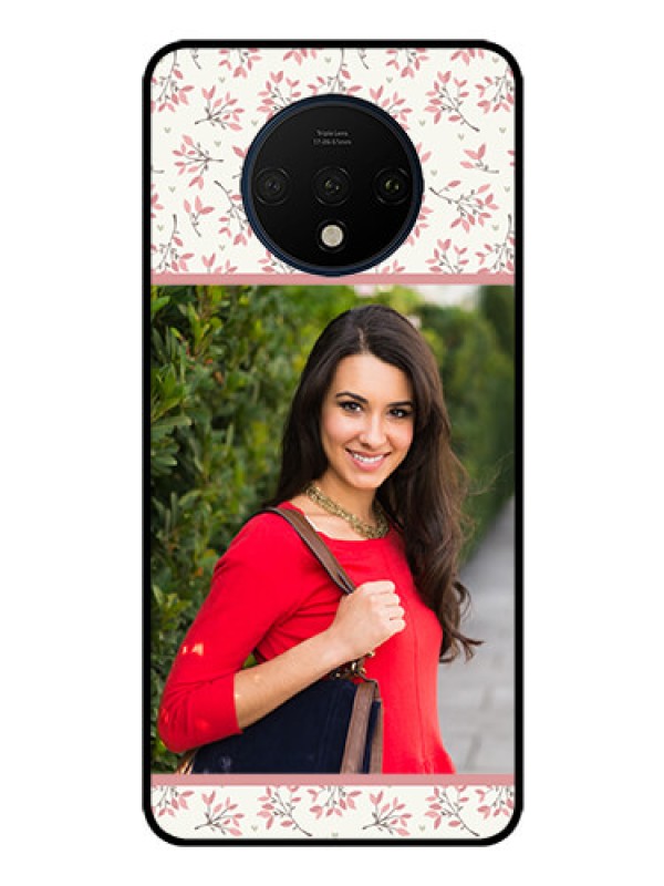 Custom OnePlus 7T Custom Glass Phone Case  - Premium Floral Design