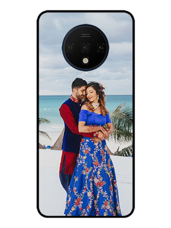 Custom OnePlus 7T Photo Printing on Glass Case  - Upload Full Picture Design