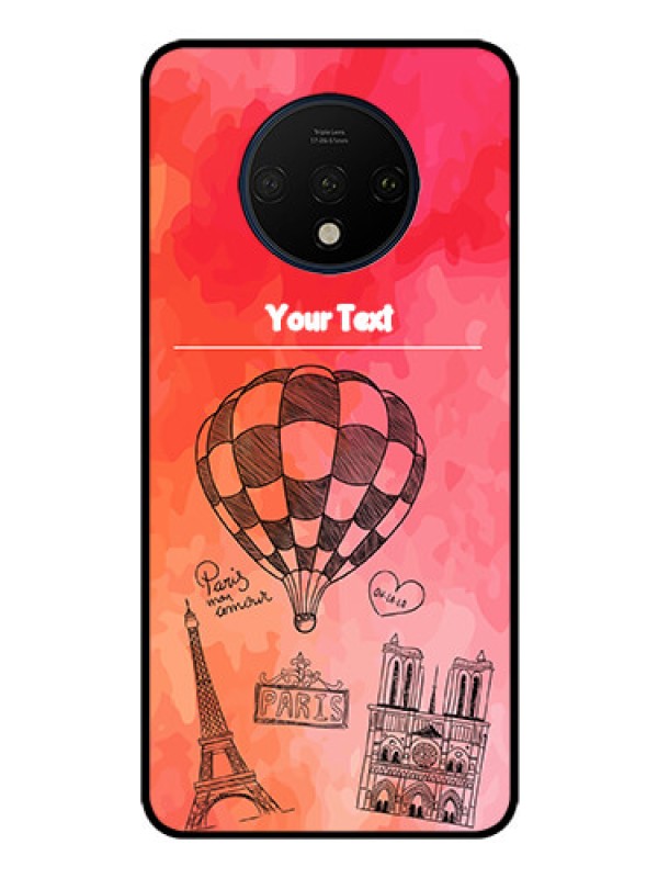 Custom OnePlus 7T Custom Glass Phone Case  - Paris Theme Design