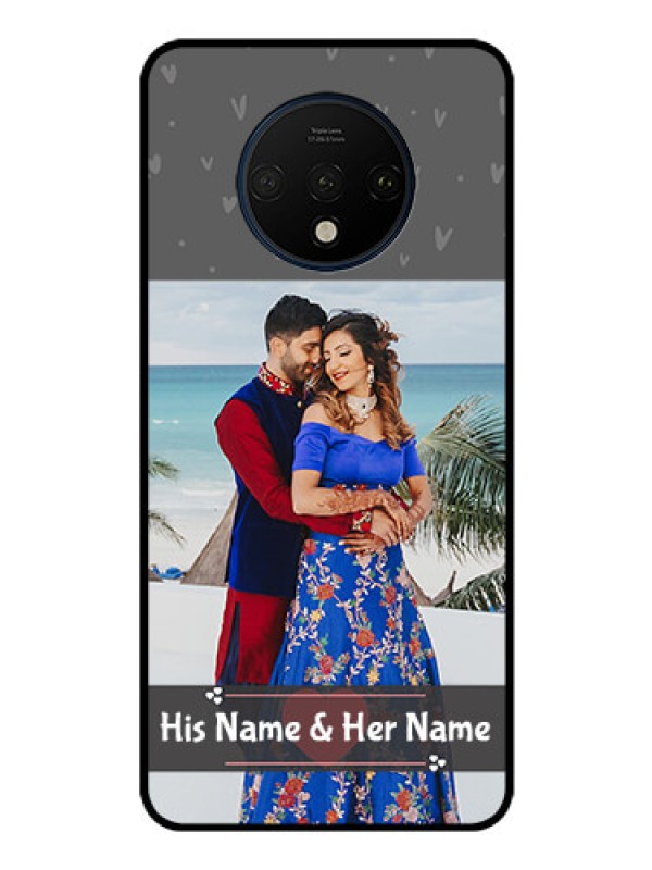 Custom OnePlus 7T Custom Glass Mobile Case  - Buy Love Design with Photo Online