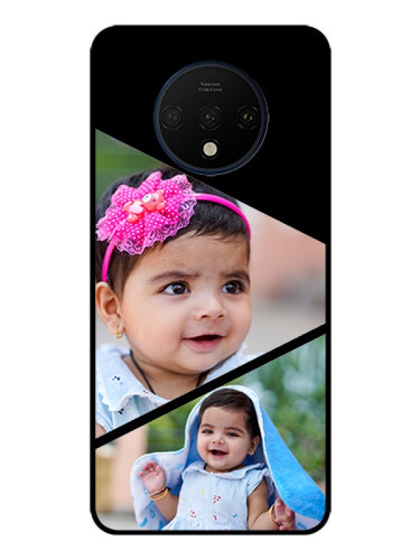 Custom OnePlus 7T Custom Glass Phone Case  - Semi Cut Design