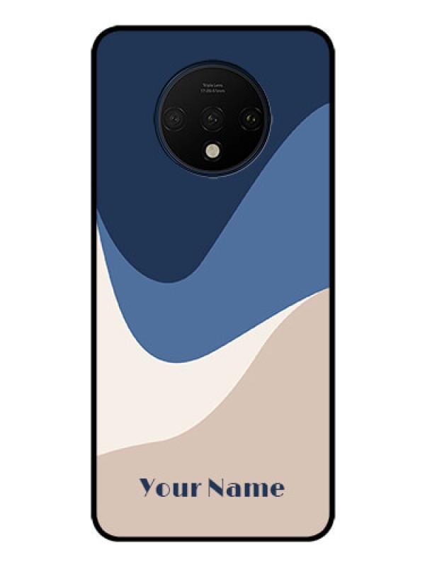 Custom OnePlus 7T Custom Glass Phone Case - Abstract Drip Art Design