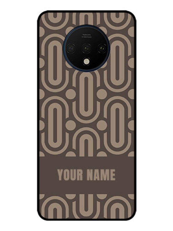 Custom OnePlus 7T Custom Glass Phone Case - Captivating Zero Pattern Design