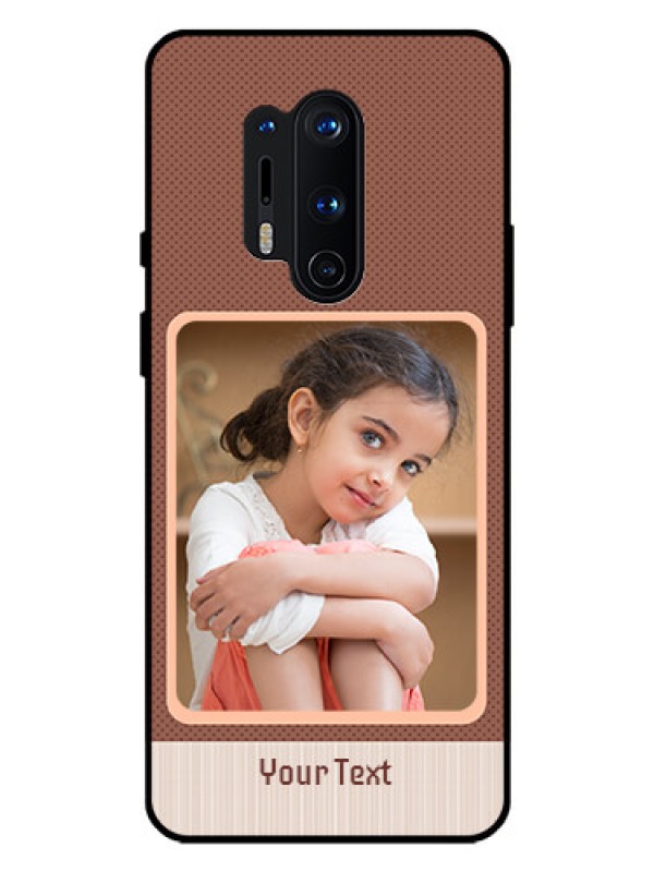 Custom Oneplus 8 Pro Custom Glass Phone Case  - Simple Pic Upload Design