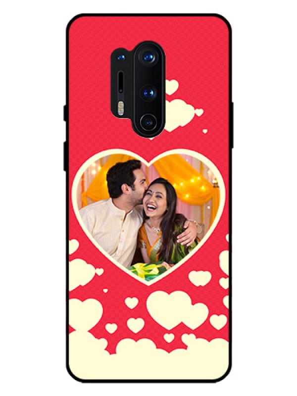 Custom Oneplus 8 Pro Custom Glass Mobile Case  - Love Symbols Phone Cover Design