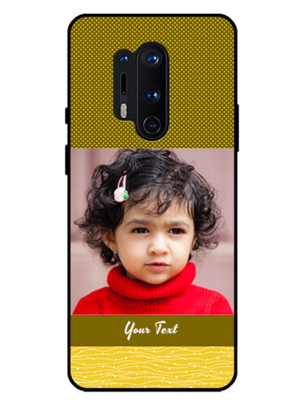 Custom Oneplus 8 Pro Custom Glass Phone Case  - Simple Green Color Design