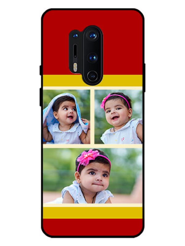 Custom Oneplus 8 Pro Custom Glass Mobile Case  - Multiple Pic Upload Design