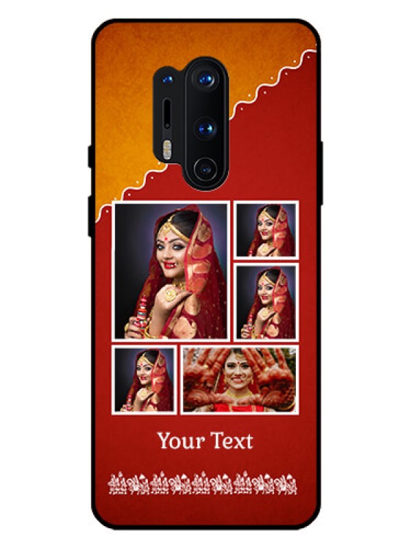 Custom Oneplus 8 Pro Personalized Glass Phone Case  - Wedding Pic Upload Design