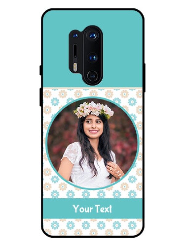 Custom Oneplus 8 Pro Custom Glass Mobile Case  - Beautiful Flowers Design