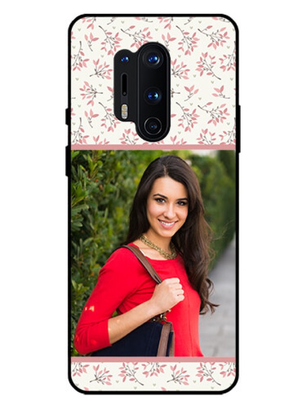 Custom Oneplus 8 Pro Custom Glass Phone Case  - Premium Floral Design