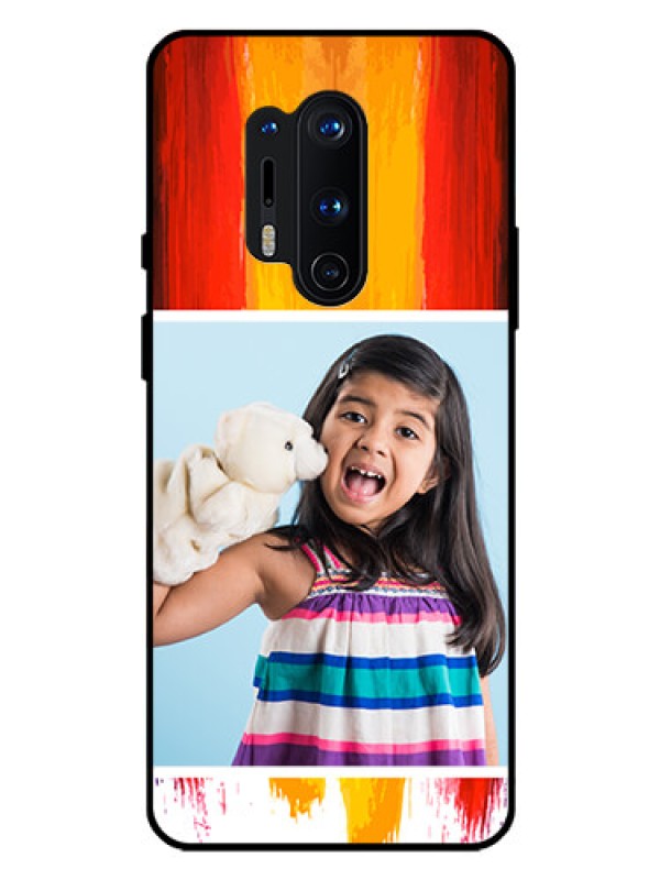 Custom Oneplus 8 Pro Personalized Glass Phone Case  - Multi Color Design