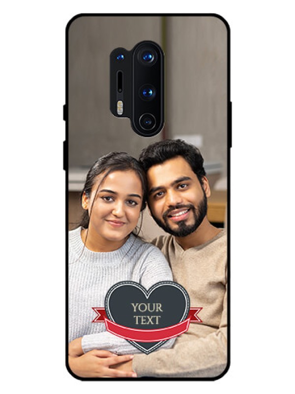 Custom Oneplus 8 Pro Custom Glass Phone Case  - Just Married Couple Design