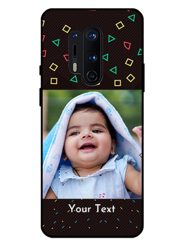 Custom Oneplus 8 Pro Custom Glass Phone Case  - with confetti birthday design