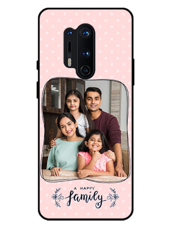Custom Oneplus 8 Pro Custom Glass Phone Case  - Family with Dots Design