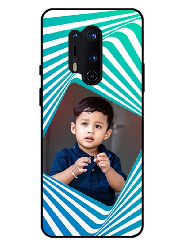 Custom Oneplus 8 Pro Personalized Glass Phone Case  - Abstract Spiral Design