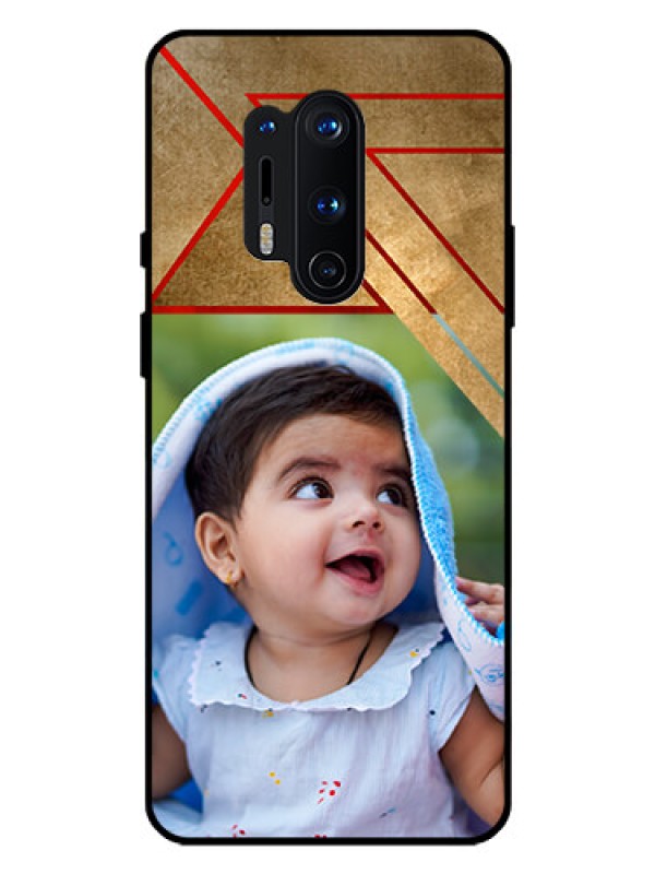 Custom Oneplus 8 Pro Personalized Glass Phone Case  - Gradient Abstract Texture Design