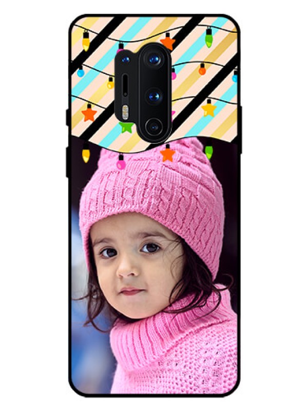 Custom Oneplus 8 Pro Custom Glass Mobile Case  - Lights Hanging Design