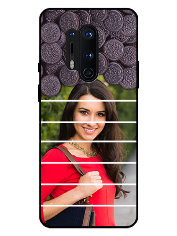 Custom Oneplus 8 Pro Custom Glass Phone Case  - with Oreo Biscuit Design