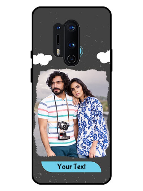 Custom Oneplus 8 Pro Custom Glass Phone Case  - Splashes with love doodles Design