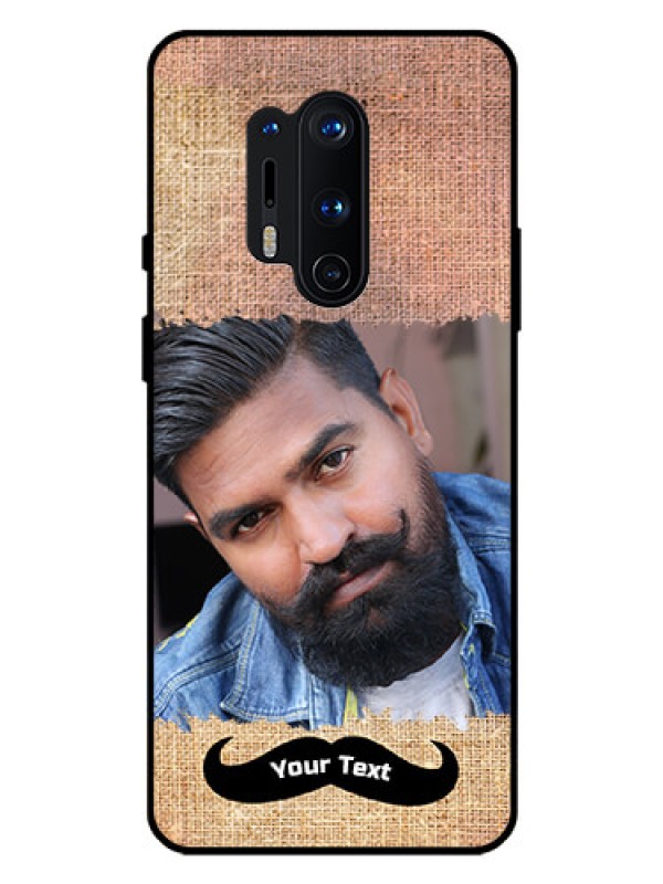 Custom Oneplus 8 Pro Personalized Glass Phone Case  - with Texture Design