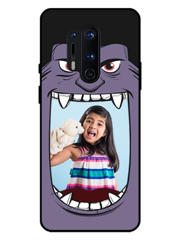 Custom Oneplus 8 Pro Custom Glass Phone Case  - Angry Monster Design