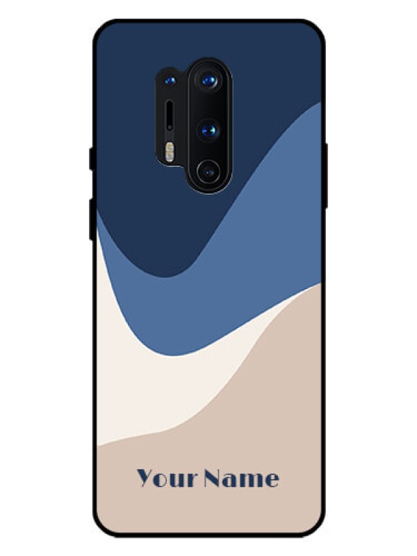 Custom OnePlus 8 Pro Custom Glass Phone Case - Abstract Drip Art Design