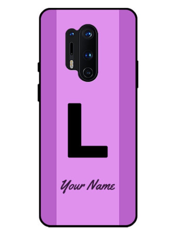 Custom OnePlus 8 Pro Custom Glass Phone Case - Tricolor custom text Design