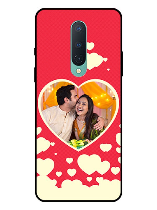 Custom OnePlus 8 Custom Glass Mobile Case  - Love Symbols Phone Cover Design