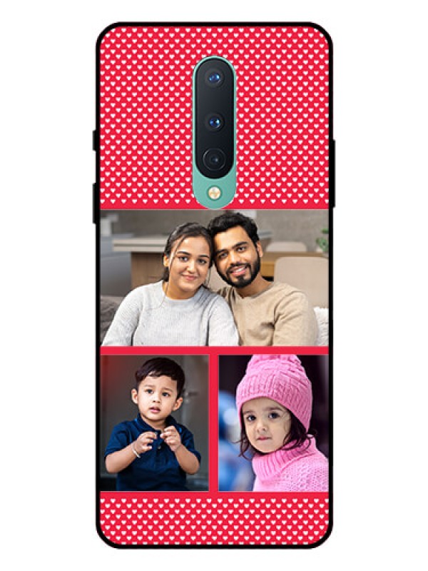 Custom OnePlus 8 Personalized Glass Phone Case  - Bulk Pic Upload Design