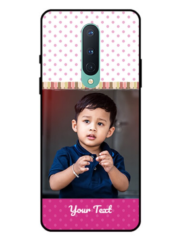 Custom OnePlus 8 Photo Printing on Glass Case  - Cute Girls Cover Design