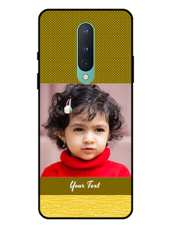 Custom OnePlus 8 Custom Glass Phone Case  - Simple Green Color Design