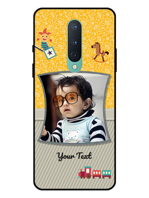 Custom OnePlus 8 Personalized Glass Phone Case  - Baby Picture Upload Design