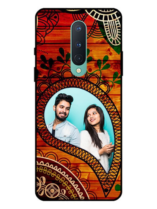 Custom OnePlus 8 Personalized Glass Phone Case  - Abstract Colorful Design