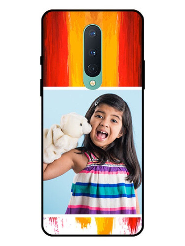Custom OnePlus 8 Personalized Glass Phone Case  - Multi Color Design