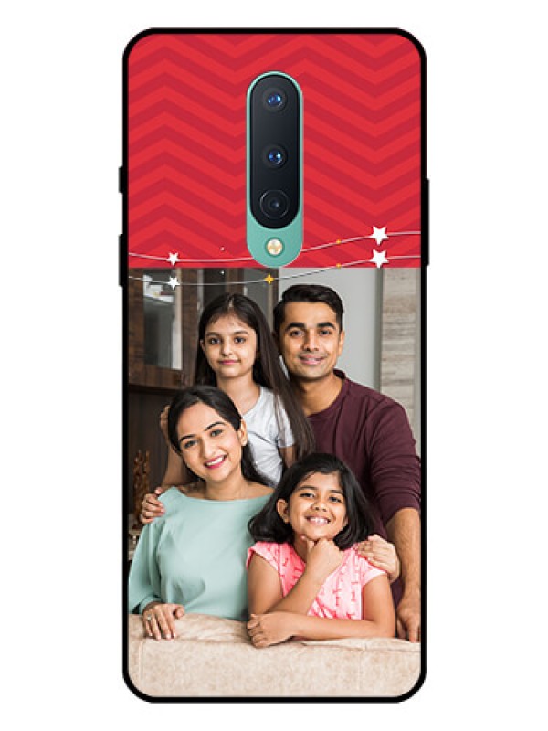 Custom OnePlus 8 Personalized Glass Phone Case  - Happy Family Design