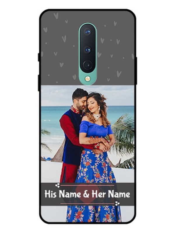 Custom OnePlus 8 Custom Glass Mobile Case  - Buy Love Design with Photo Online
