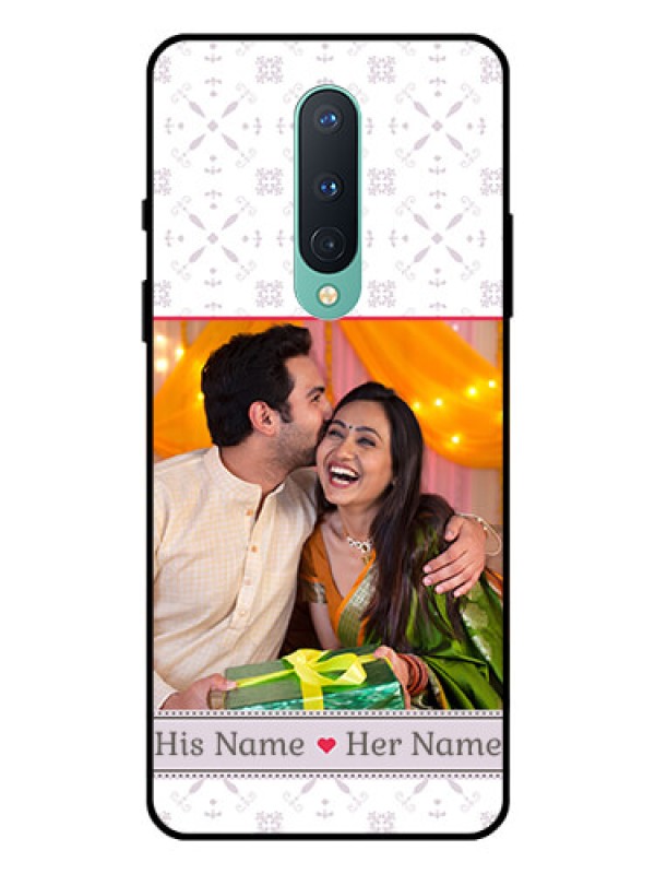 Custom OnePlus 8 Custom Glass Mobile Case  - with Photo and Ethnic Design