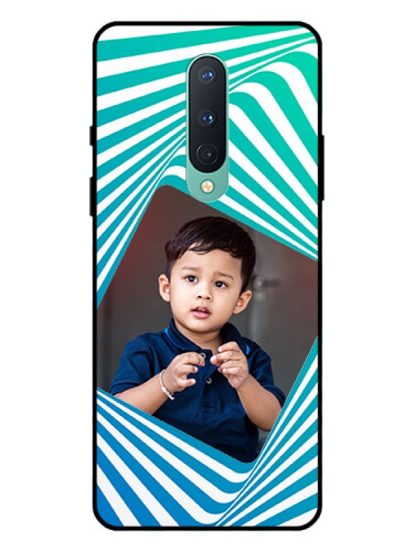 Custom OnePlus 8 Personalized Glass Phone Case  - Abstract Spiral Design