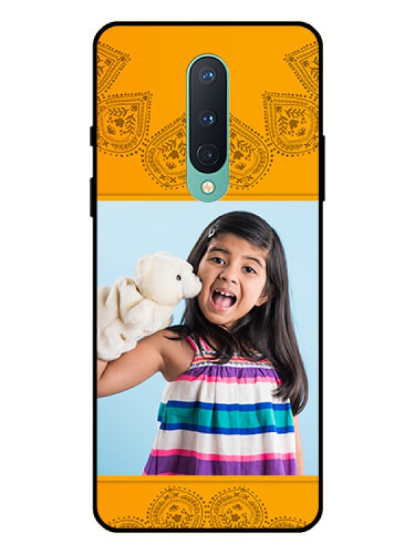 Custom OnePlus 8 Personalized Glass Phone Case  - Photo Wedding Design 