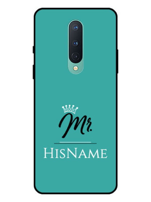 Custom OnePlus 8 Custom Glass Phone Case Mr with Name