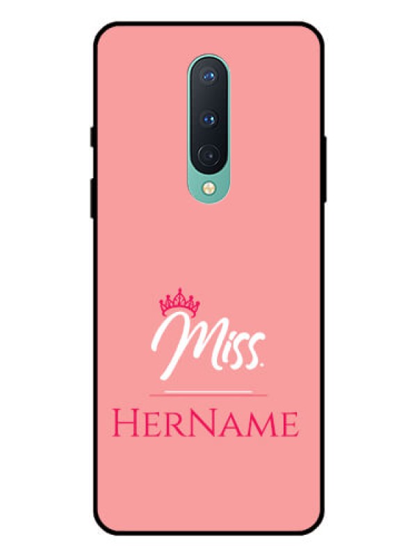 Custom OnePlus 8 Custom Glass Phone Case Mrs with Name