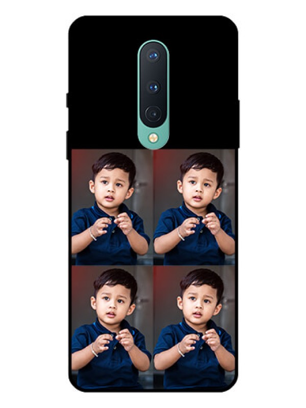 Custom OnePlus 8 4 Image Holder on Glass Mobile Cover