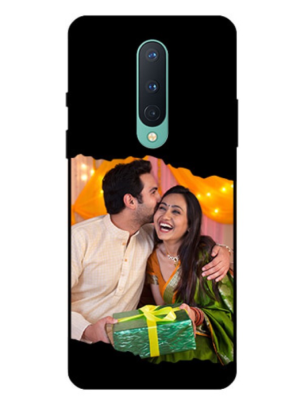 Custom OnePlus 8 Custom Glass Phone Case - Tear-off Design