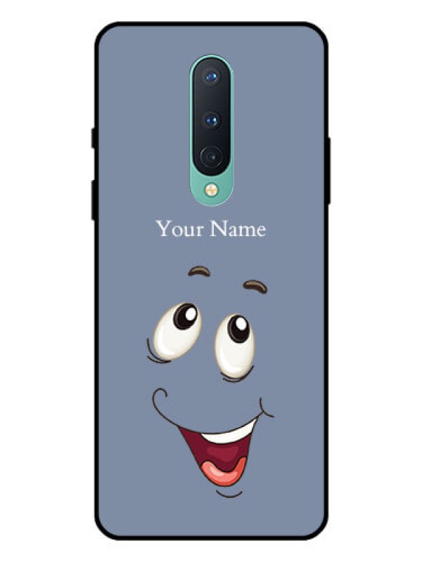 Custom OnePlus 8 Photo Printing on Glass Case - Laughing Cartoon Face Design