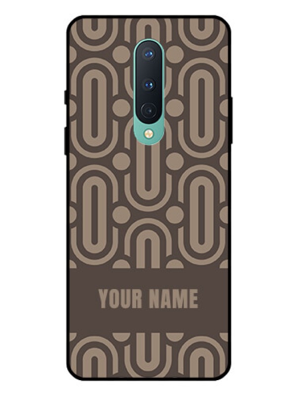 Custom OnePlus 8 Custom Glass Phone Case - Captivating Zero Pattern Design
