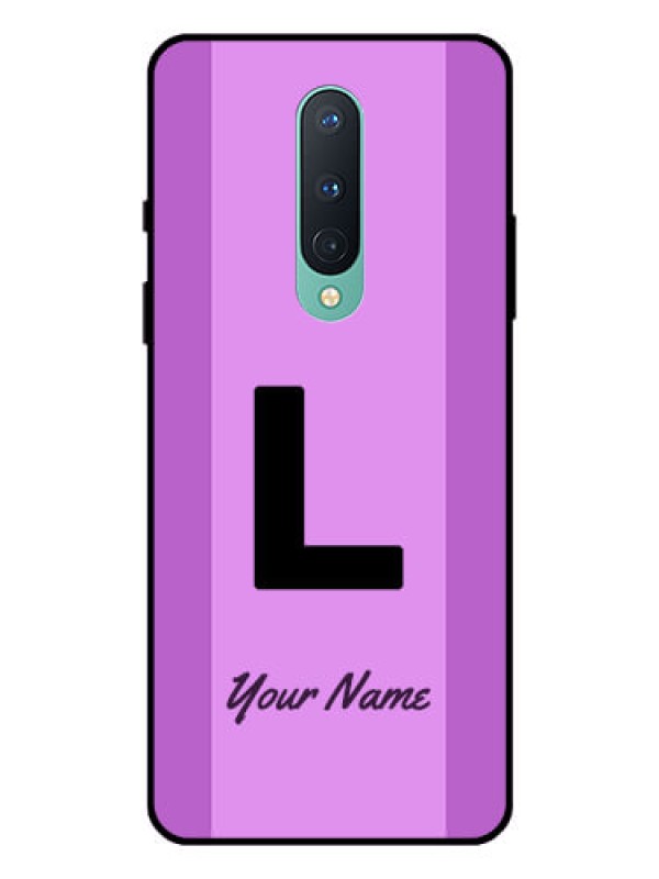 Custom OnePlus 8 Custom Glass Phone Case - Tricolor custom text Design
